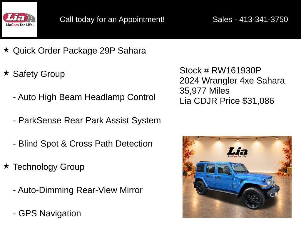 2024 Jeep Wrangler Sahara 4xe