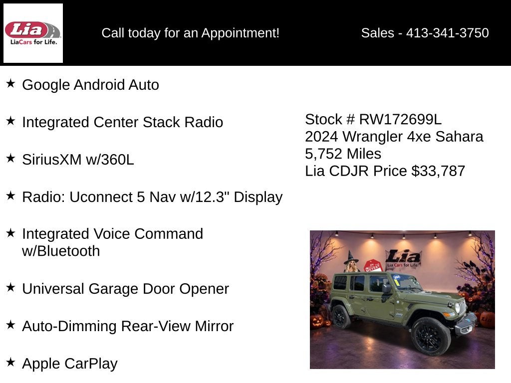 2024 Jeep Wrangler Sahara 4xe