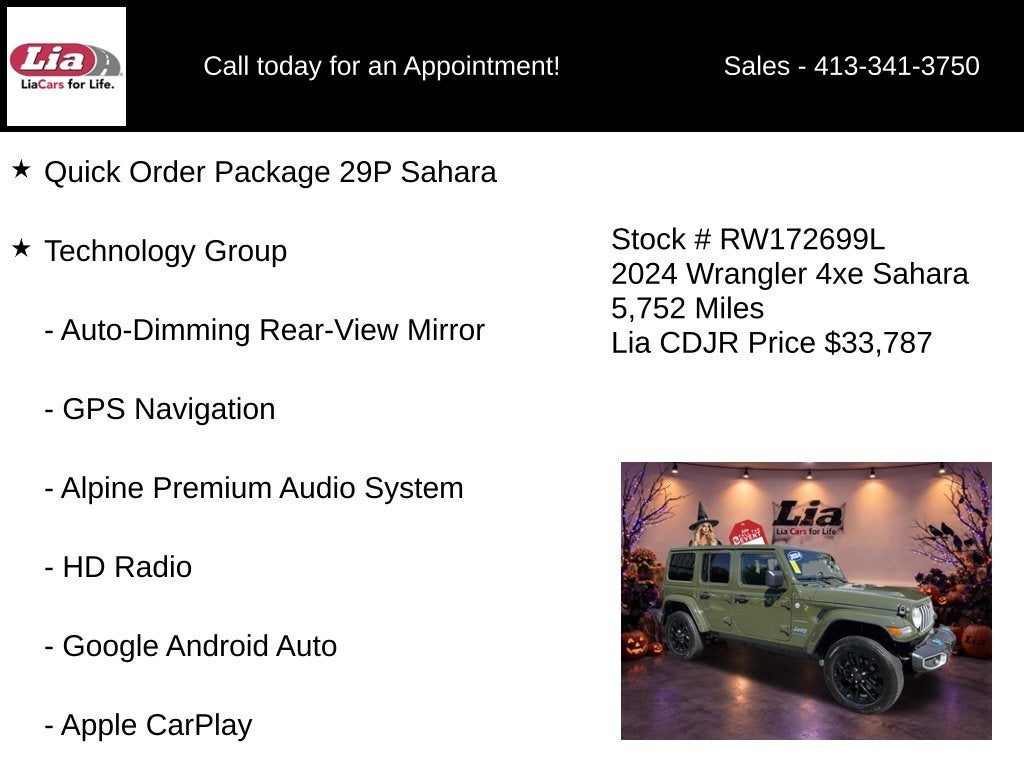 2024 Jeep Wrangler Sahara 4xe