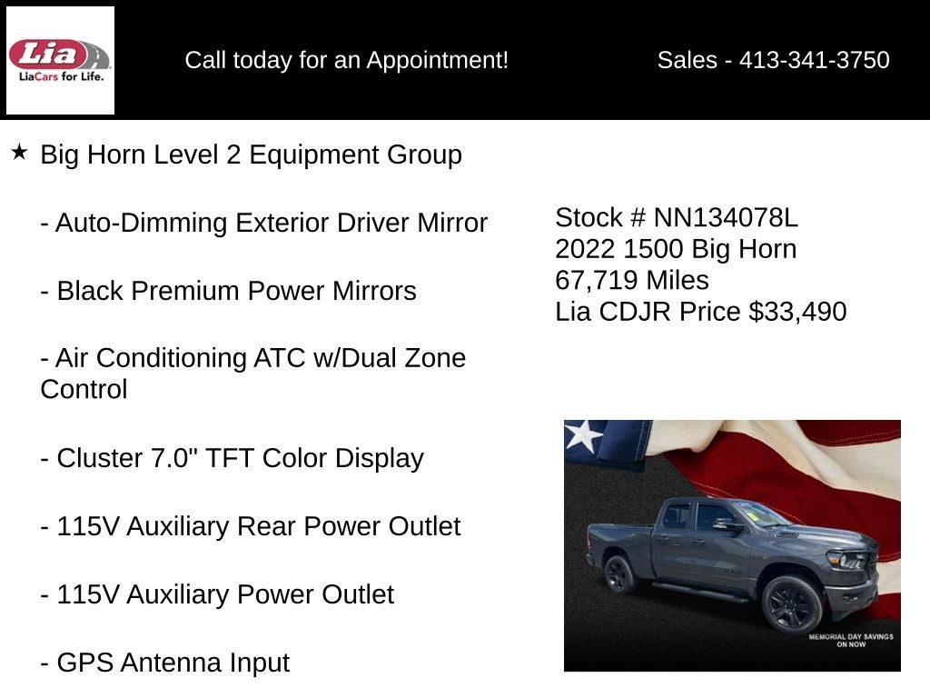 2022 RAM 1500 Big Horn/Lone Star
