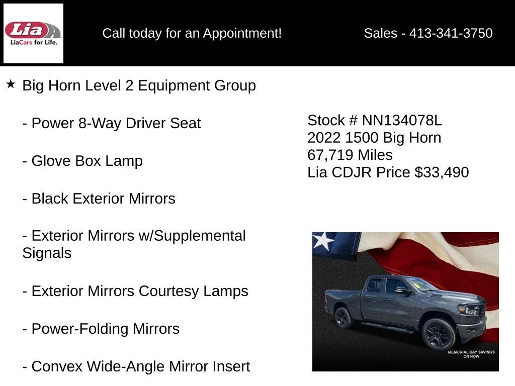 2022 RAM 1500 Big Horn/Lone Star