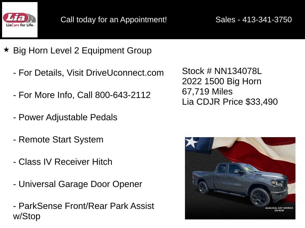2022 RAM 1500 Big Horn/Lone Star