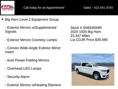 2025 RAM 1500 Big Horn/Lone Star