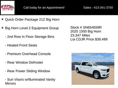 2025 RAM 1500 Big Horn/Lone Star