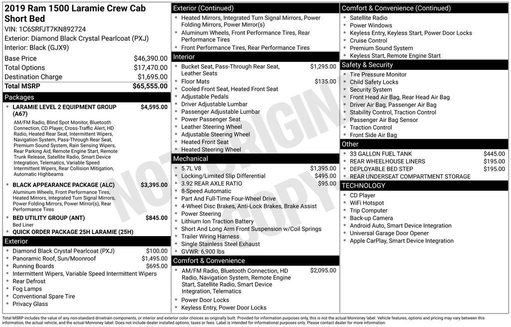 2019 RAM 1500 Laramie