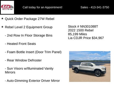 2022 RAM 1500 Rebel