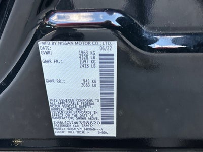 2022 Nissan Altima 2.5 SR