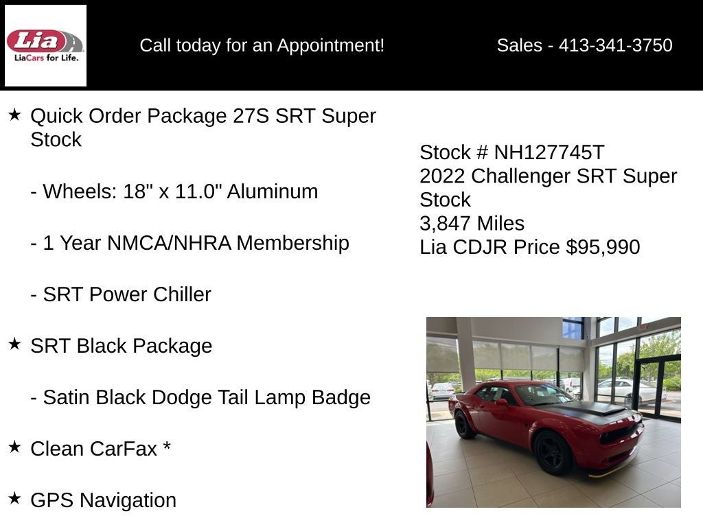 2022 Dodge Challenger SRT Super Stock