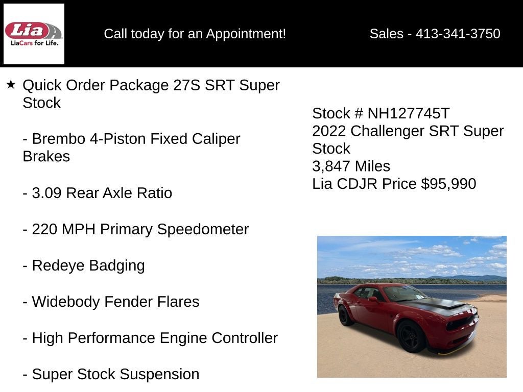 2022 Dodge Challenger SRT Super Stock