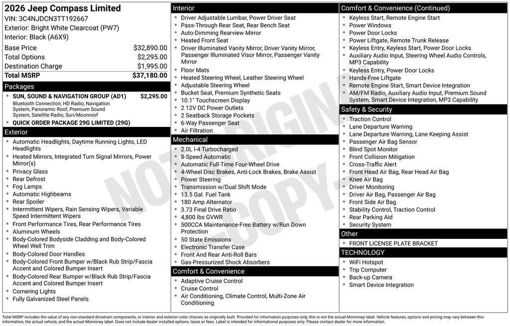 2026 Jeep Compass Limited