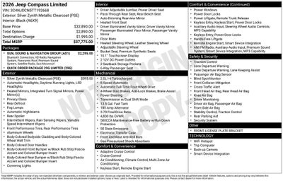 2026 Jeep Compass Limited