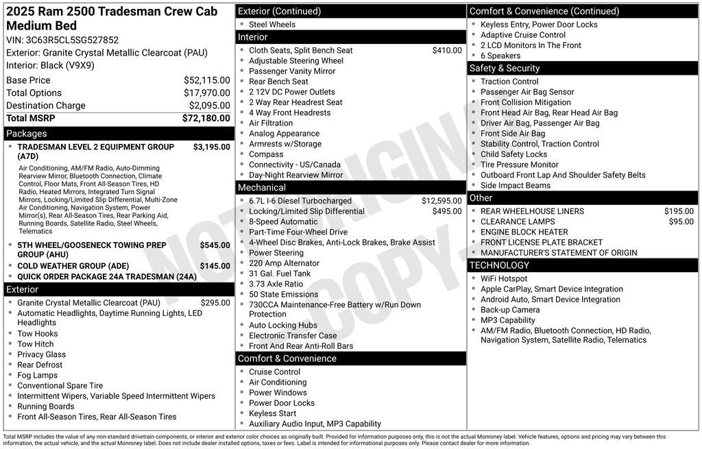 2025 RAM 2500 Tradesman