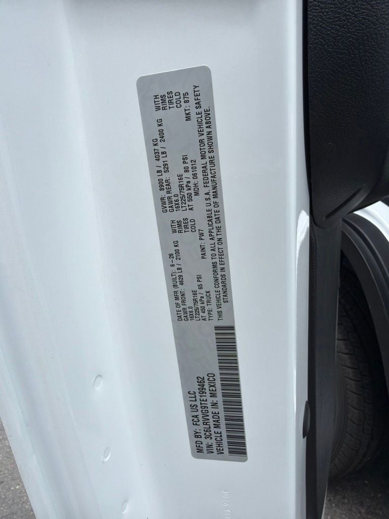 2026 RAM ProMaster 2500 Base