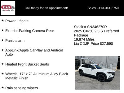 2025 Mazda Mazda CX-50 2.5 S Preferred Package