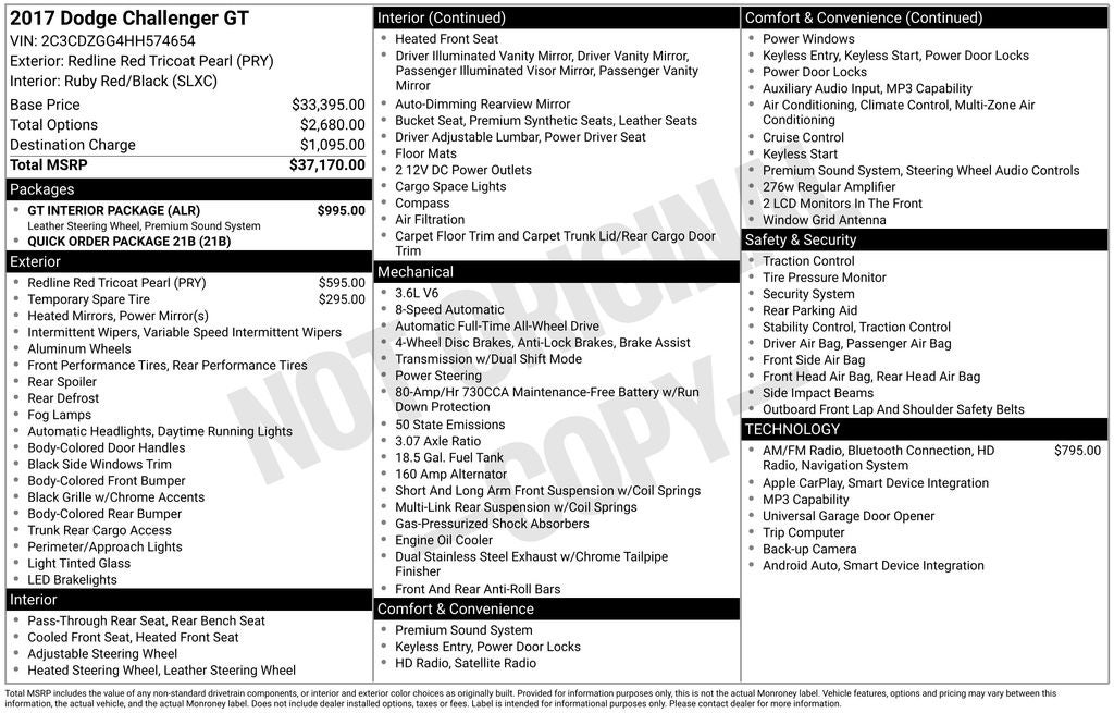 2017 Dodge Challenger GT