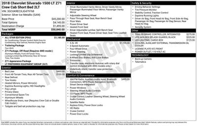 2018 Chevrolet Silverado 1500 LT LT2