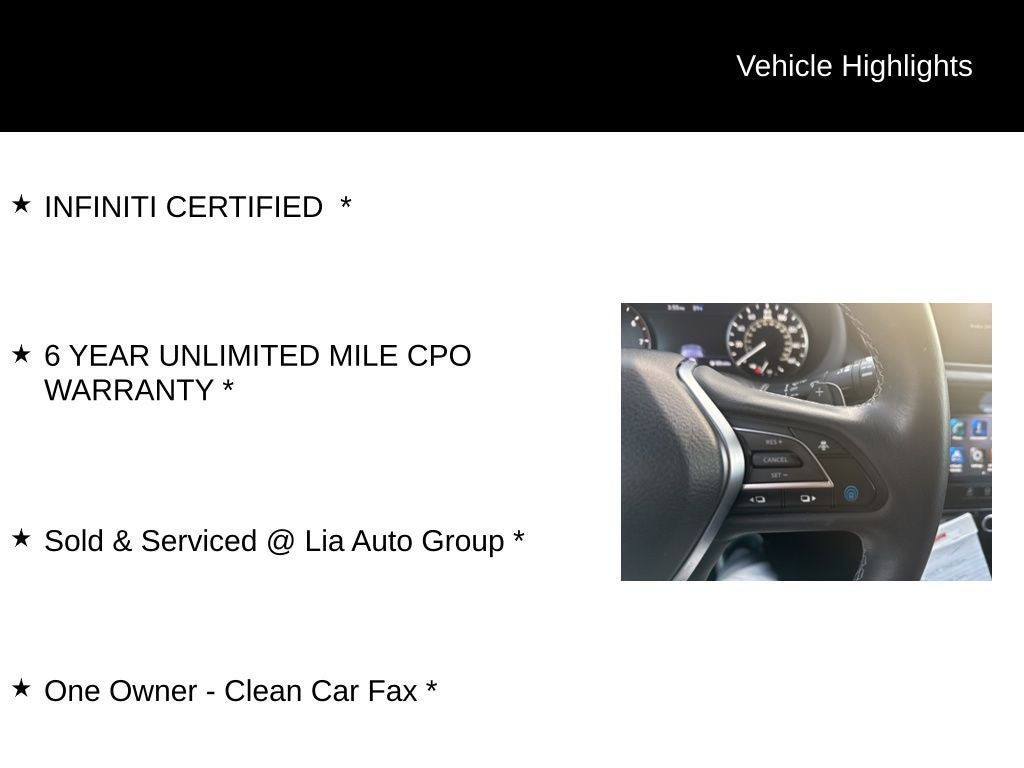 2023 INFINITI QX50 LUXE ***CERTIFIED***
