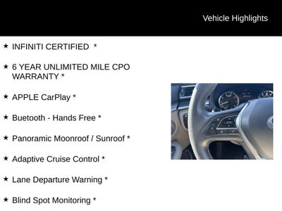 2023 INFINITI QX50 LUXE ***CERTIFIED***