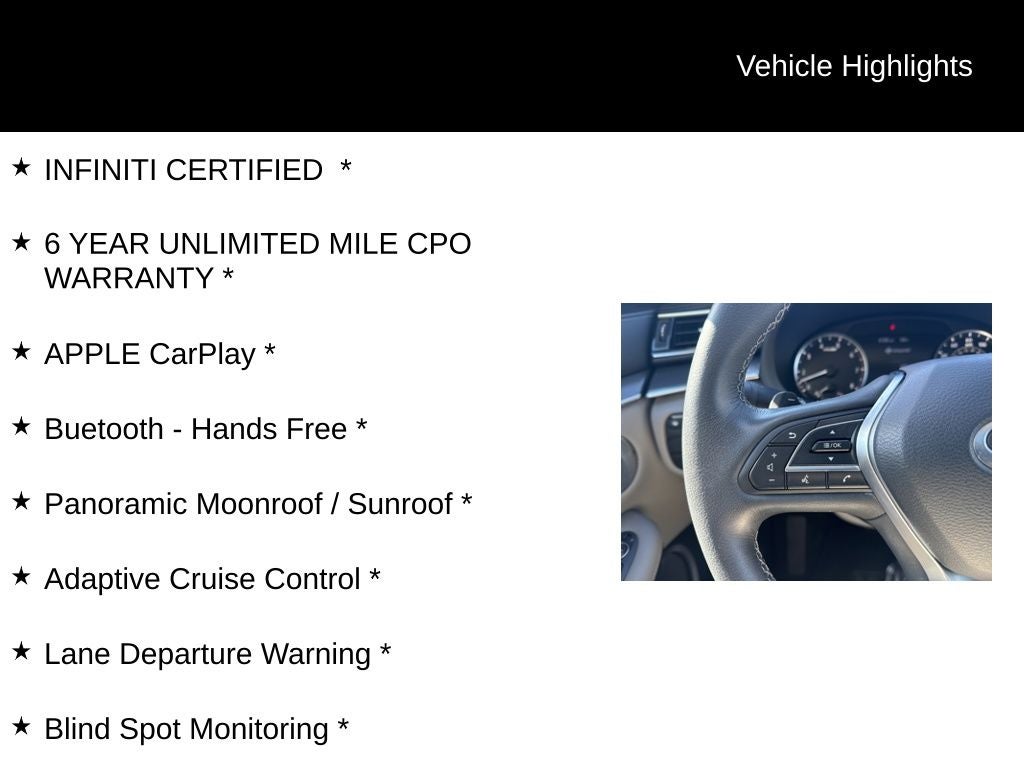 2023 INFINITI QX50 LUXE ***CERTIFIED***