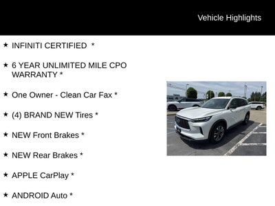 2025 INFINITI QX60 LUXE ***CERTIFIED***