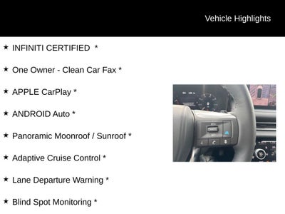 2026 INFINITI QX60 LUXE ***CERTIFIED***