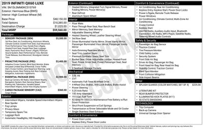 2019 INFINITI QX60 LUXE