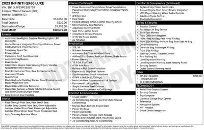 2023 INFINITI QX60 LUXE ***CERTIFIED***