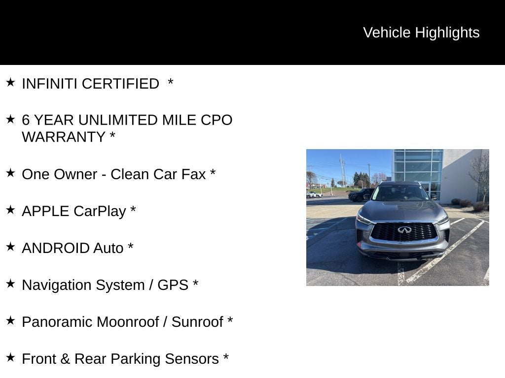 2023 INFINITI QX60 LUXE ***CERTIFIED***