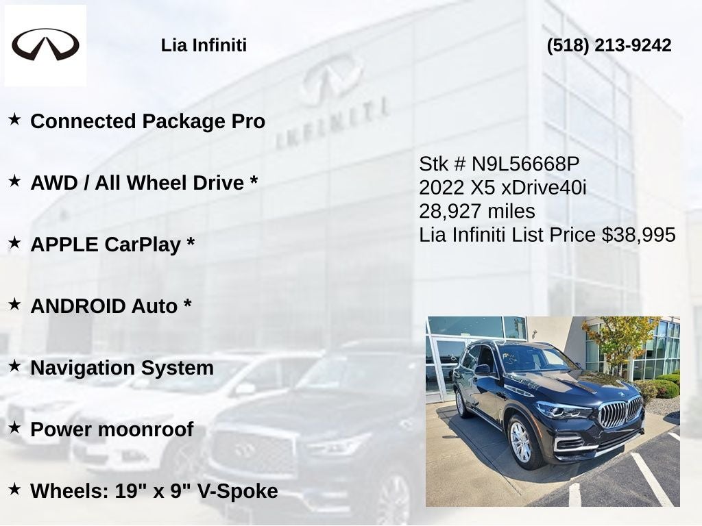 2022 BMW X5 xDrive40i