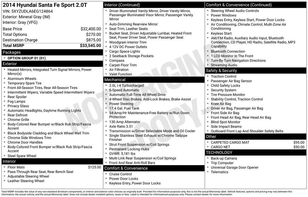 2014 Hyundai Santa Fe Sport 2.0T