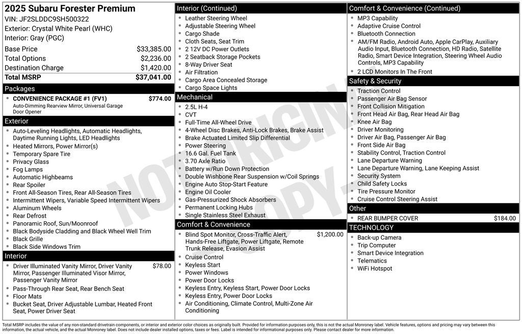 2025 Subaru Forester Premium