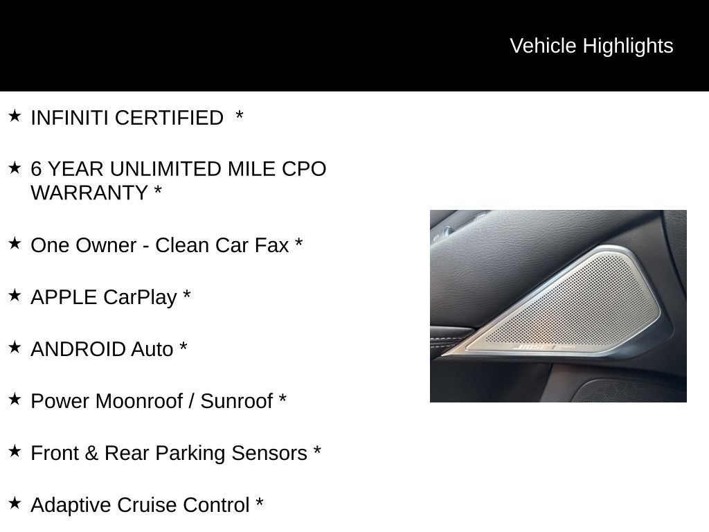 2023 INFINITI Q50 SENSORY ***CERTIFIED***