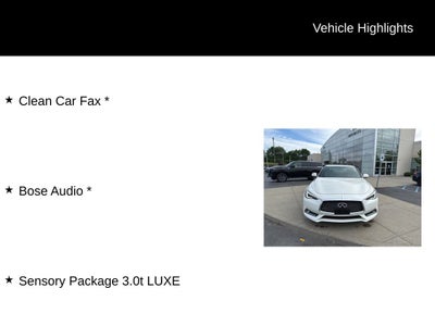 2018 INFINITI Q60 3.0t LUXE