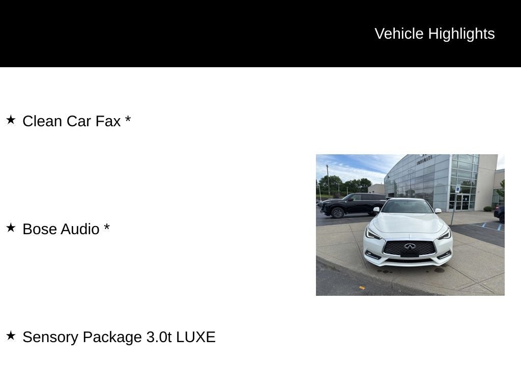 2018 INFINITI Q60 3.0t LUXE