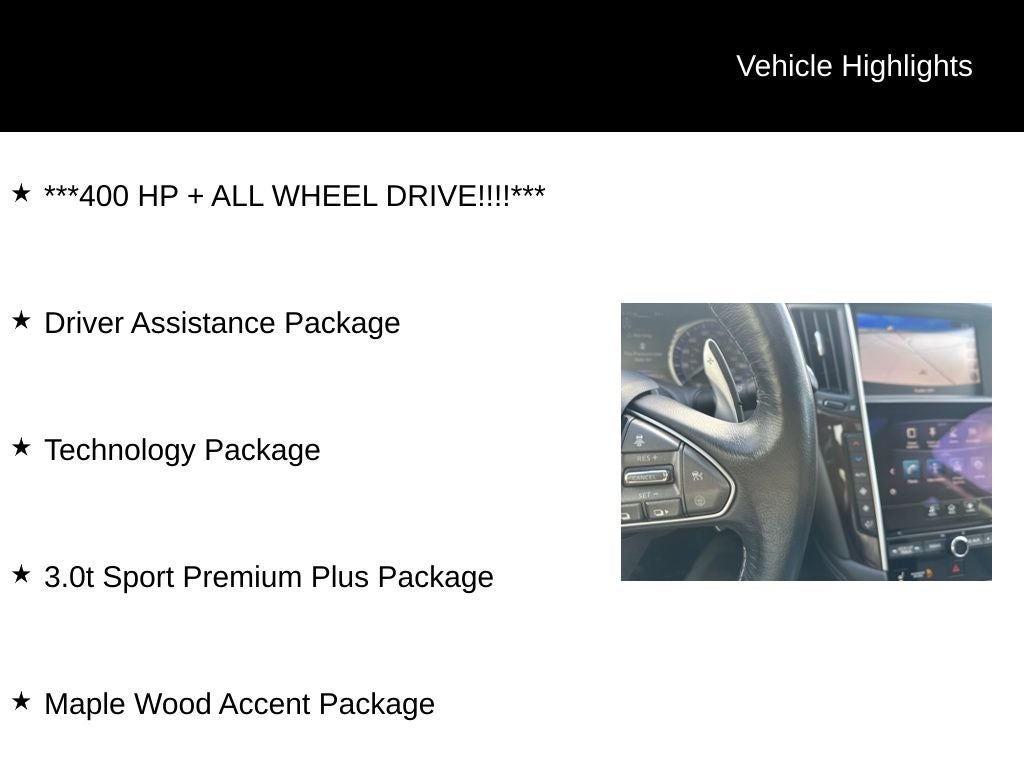 2017 INFINITI Q50 Red Sport 400