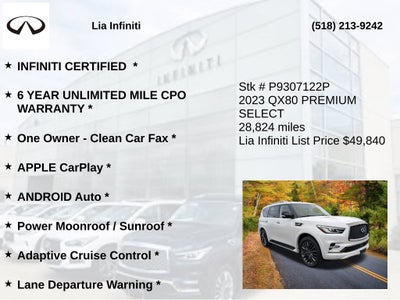 2023 INFINITI QX80 Premium Select ***CERTIFIED***