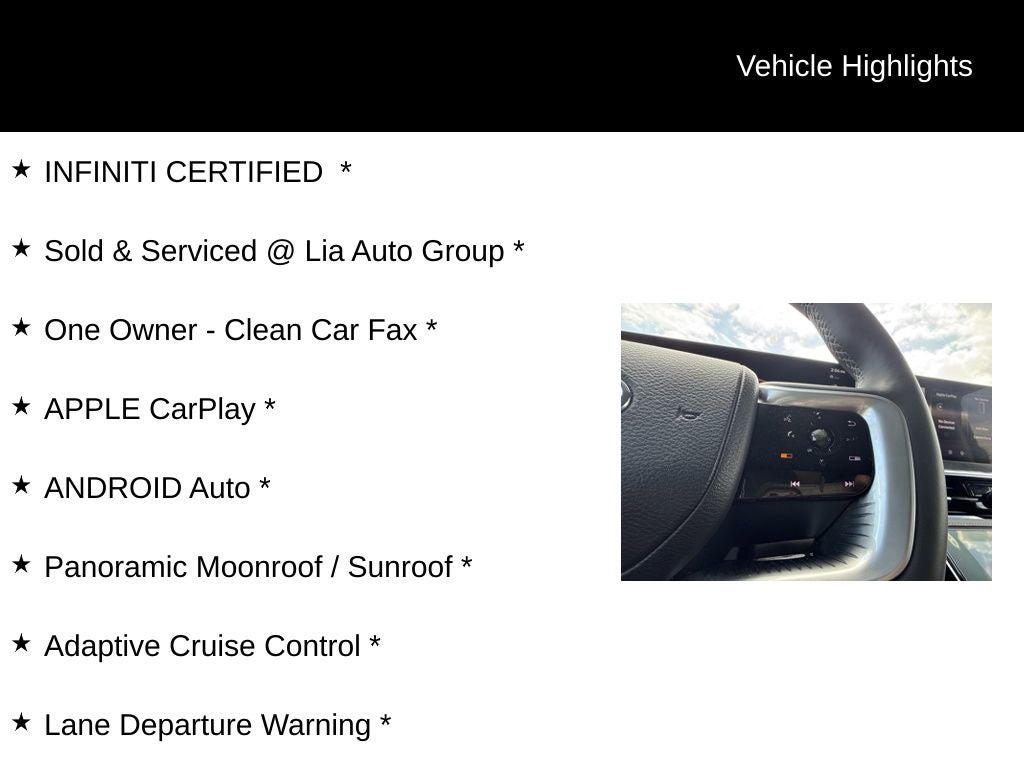 2026 INFINITI QX80 LUXE ***CERTIFIED***
