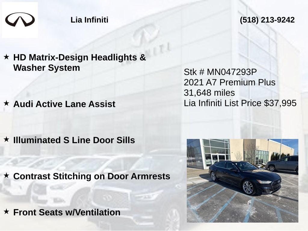 2021 Audi A7 55 Premium Plus quattro