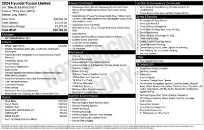 2024 Hyundai Tucson Limited