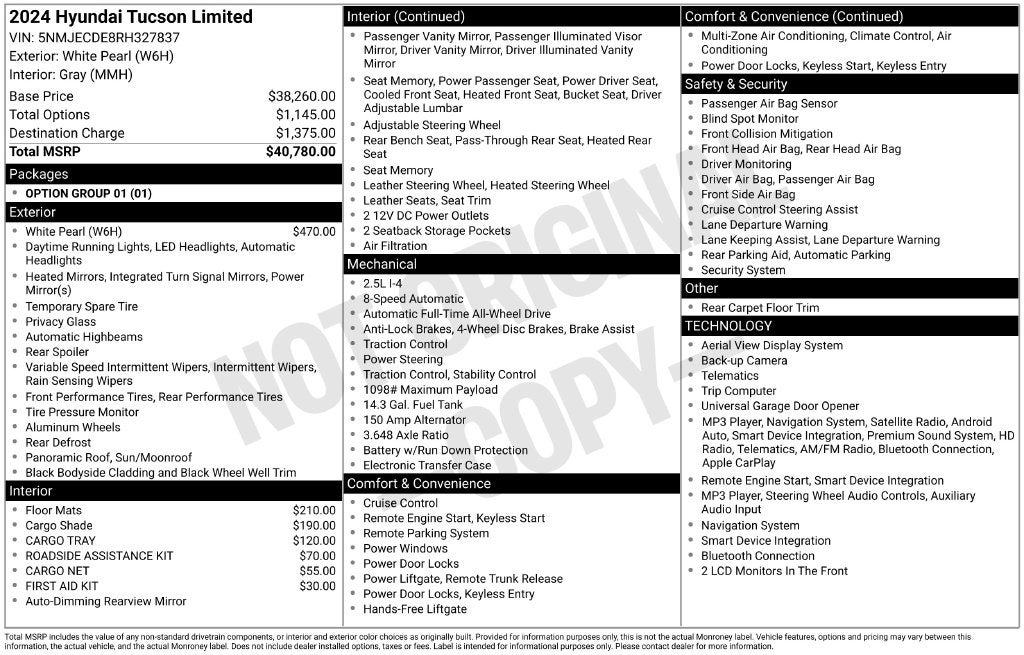 2024 Hyundai Tucson Limited