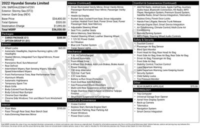 2022 Hyundai Sonata Limited