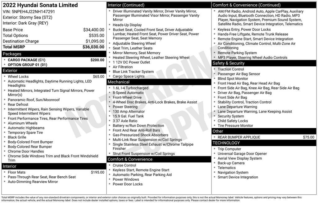 2022 Hyundai Sonata Limited
