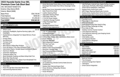 2022 Hyundai Santa Cruz SEL Premium