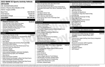 2022 BMW X3 xDrive30i