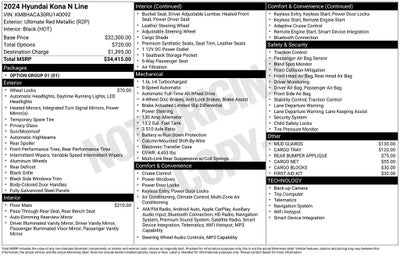 2024 Hyundai Kona N Line
