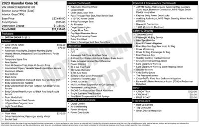 2023 Hyundai Kona SE
