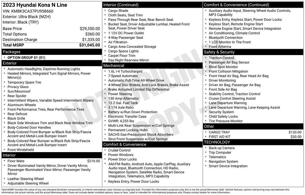 2023 Hyundai Kona N Line