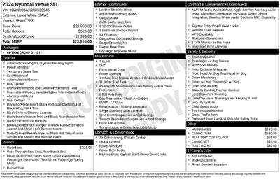 2024 Hyundai Venue SEL