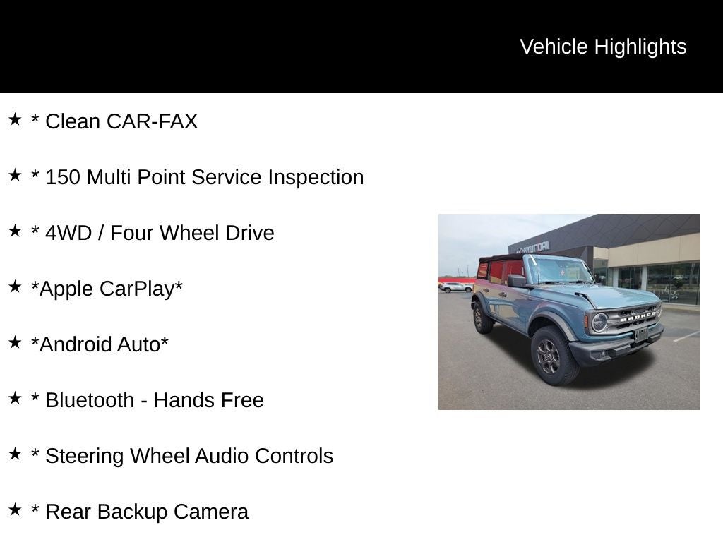 2022 Ford Bronco Big Bend