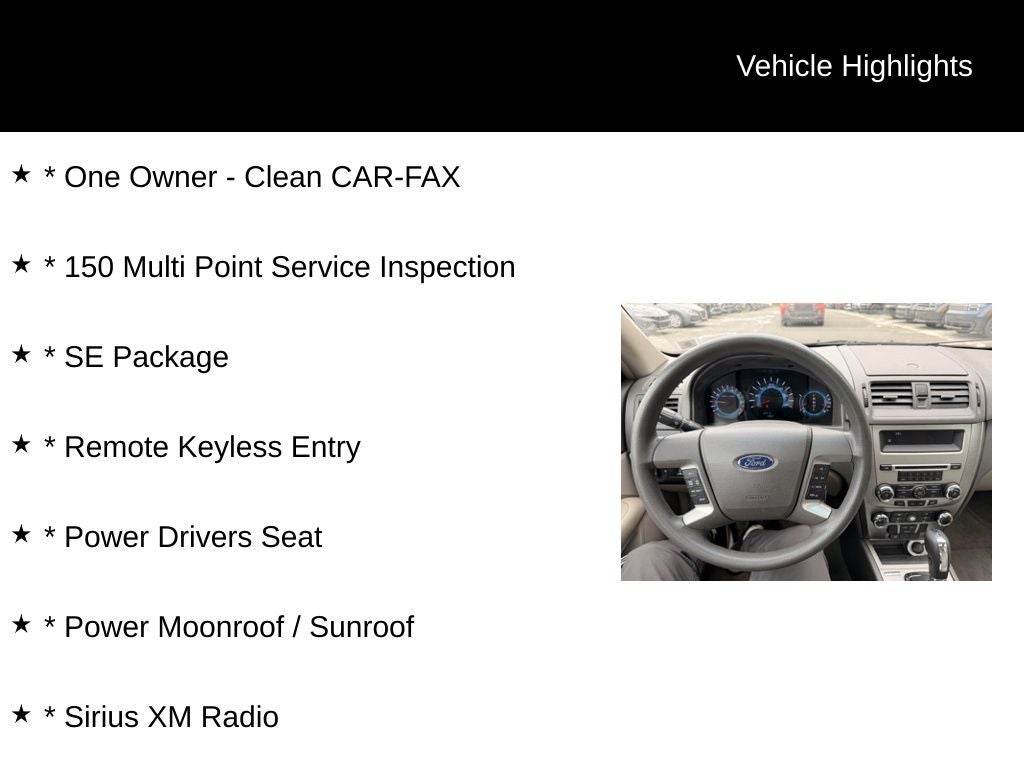 2011 Ford Fusion SE